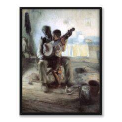 Henry Ossawa Tanner Lekcja gry na bandżo 30×40
