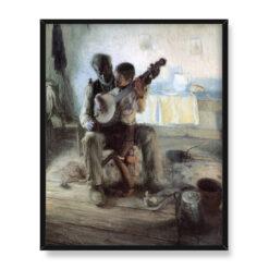 Henry Ossawa Tanner Lekcja gry na bandżo 40×50