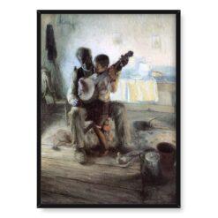 Henry Ossawa Tanner Lekcja gry na bandżo 50×70