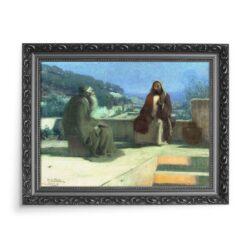 Henry Ossawa Tanner Nikodem odwiedzający Jezusa 70×50