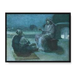 Henry Ossawa Tanner Nikodem przychodzący do Jezusa 2 40×30