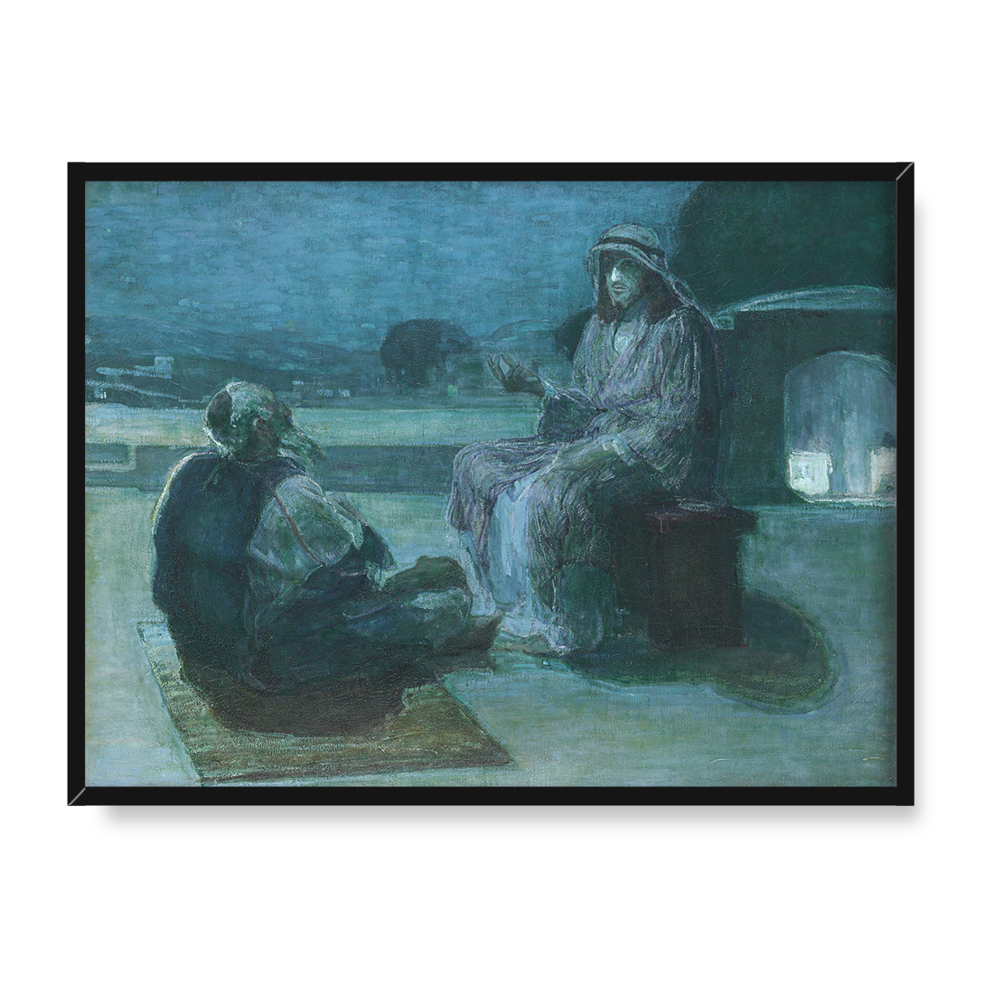Henry Ossawa Tanner Nikodem przychodzący do Jezusa 2 40x30