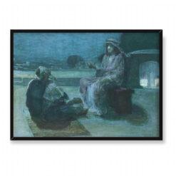 Henry Ossawa Tanner Nikodem przychodzący do Jezusa 2 70×50