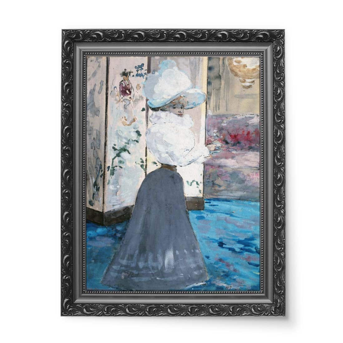 Henry Somm Kobieta trzymająca filiżankę wydruk na płótnie 50x70