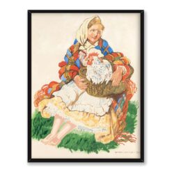 Henryk Uziemblo Portret góralki 30×40