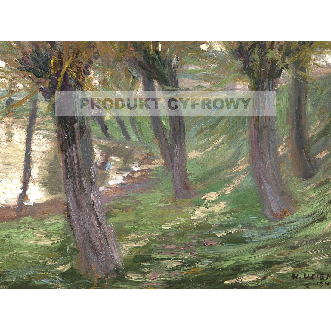 Henryk Uziemblo Wierzby nad stawem — produkt cyfrowy do pobrania