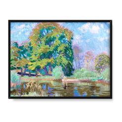 Henryk Uziembło Dworek w kwiatach 40×30