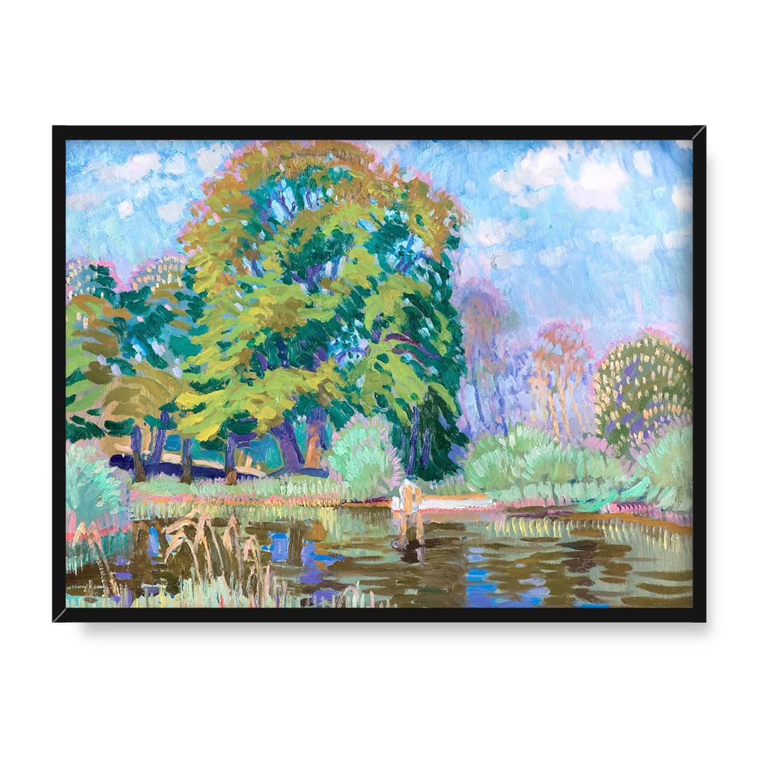 Henryk Uziembło Dworek w kwiatach 40x30