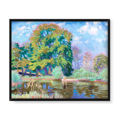 Henryk Uziembło Dworek w kwiatach 50×40