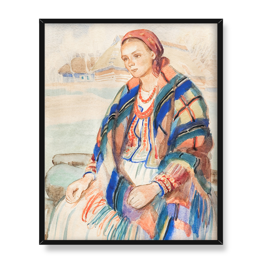 Henryk Uziembło Krakowianki 40x50 w RAMIE