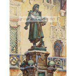 Henryk Uziembło Pomnik Kopernika na dziedzińcu Collegium Maius — produkt cyfrowy do pobrania