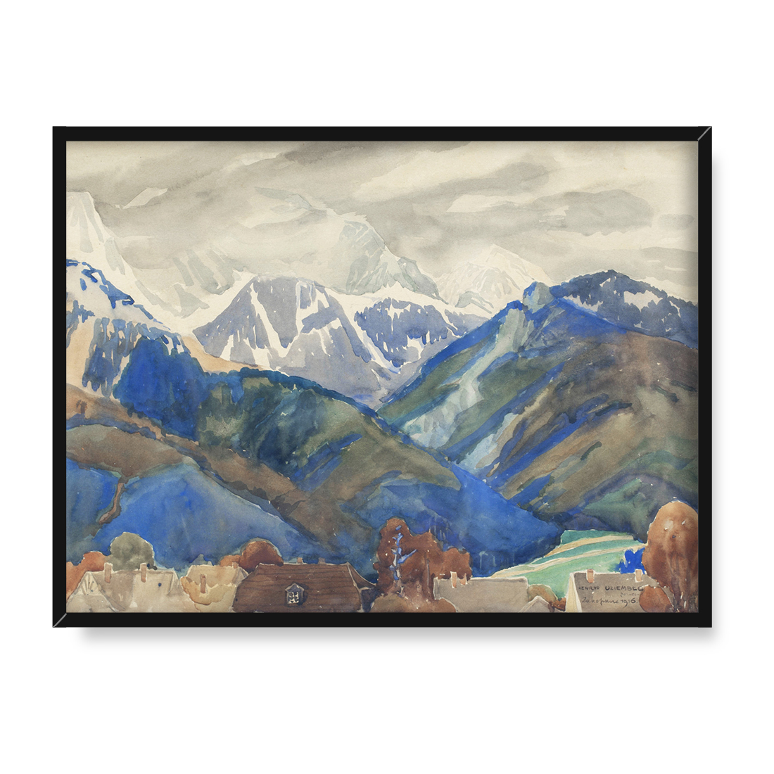 Henryk Uziembło Zakopane jesienią w Tatrach 40x30 w RAMIE