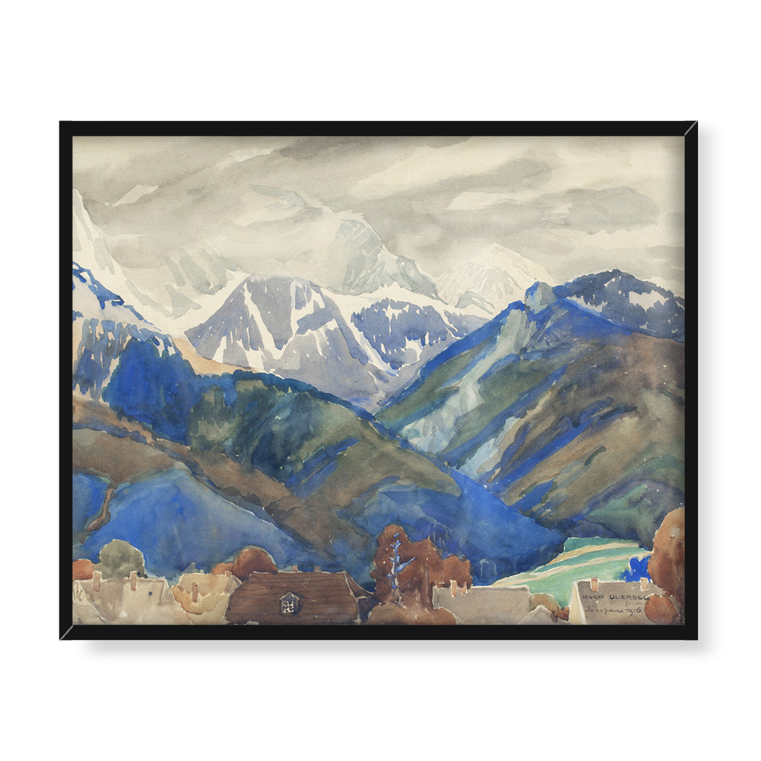 Henryk Uziembło Zakopane jesienią w Tatrach 50x40 w RAMIE