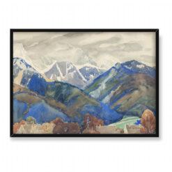 Henryk Uziembło Zakopane jesienią w Tatrach 70×50