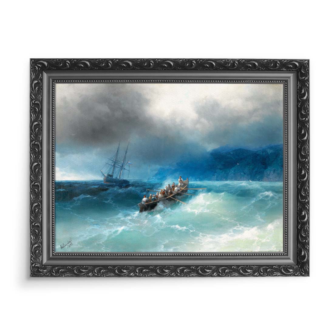 Iwan Ajwazowski Burza nad Morzem Czarnym 70x50