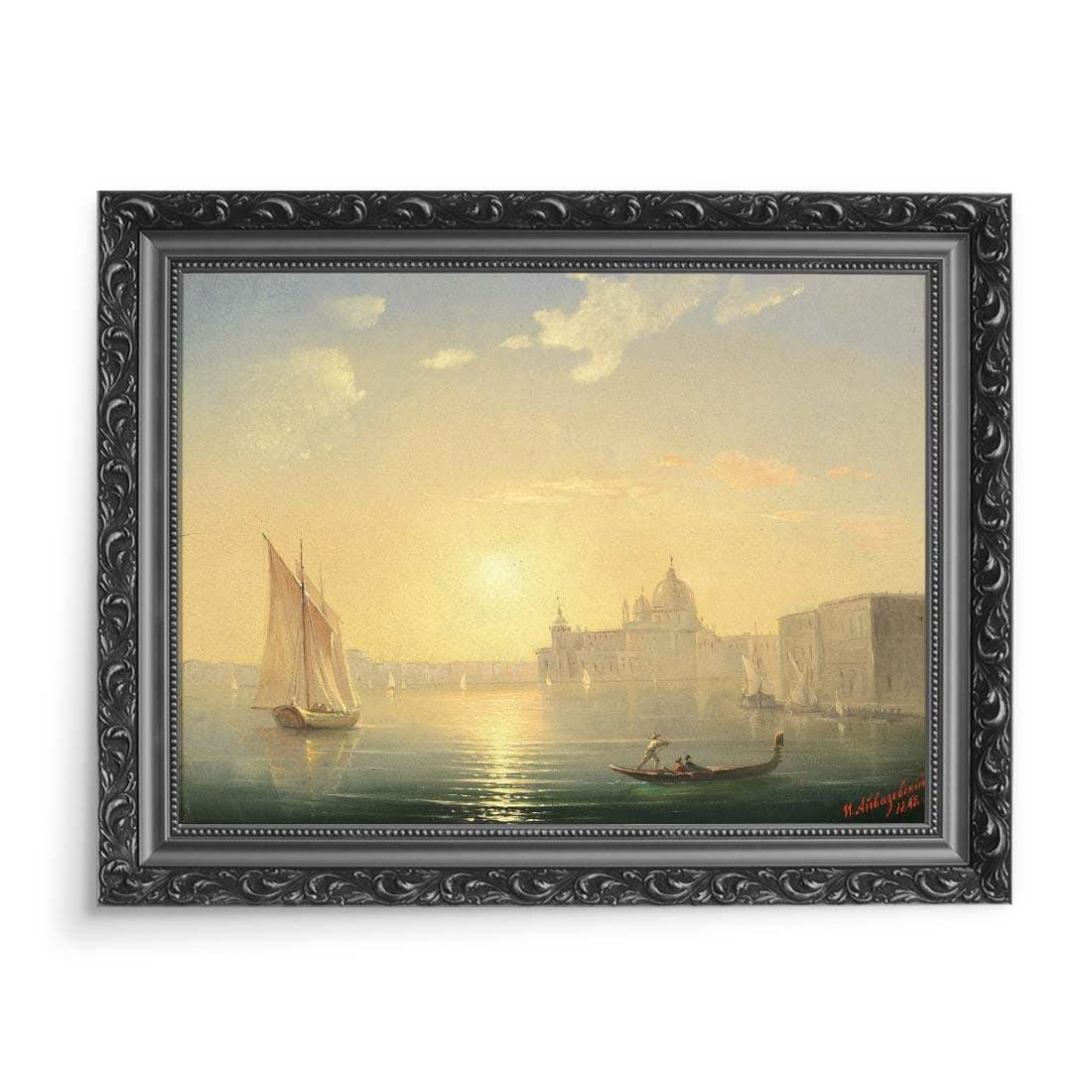 Iwan Ajwazowski Canale Grande z widokiem na Santa Maria della Salute o zachodzie słońca 70x50
