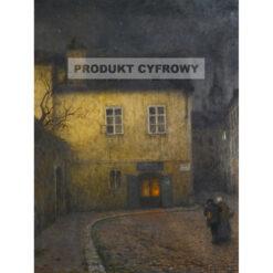 Jakub Schikaneder Narożnik ulicy w Pradze — produkt cyfrowy do pobrania