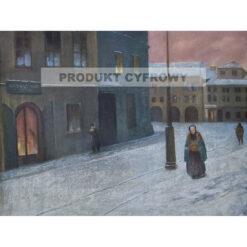 Jakub Schikaneder Nocna ulica — produkt cyfrowy do pobrania