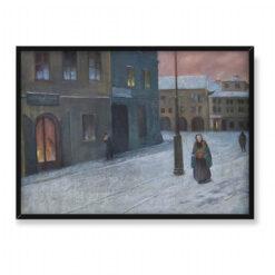 Jakub Schikaneder Nocna ulica 70×50