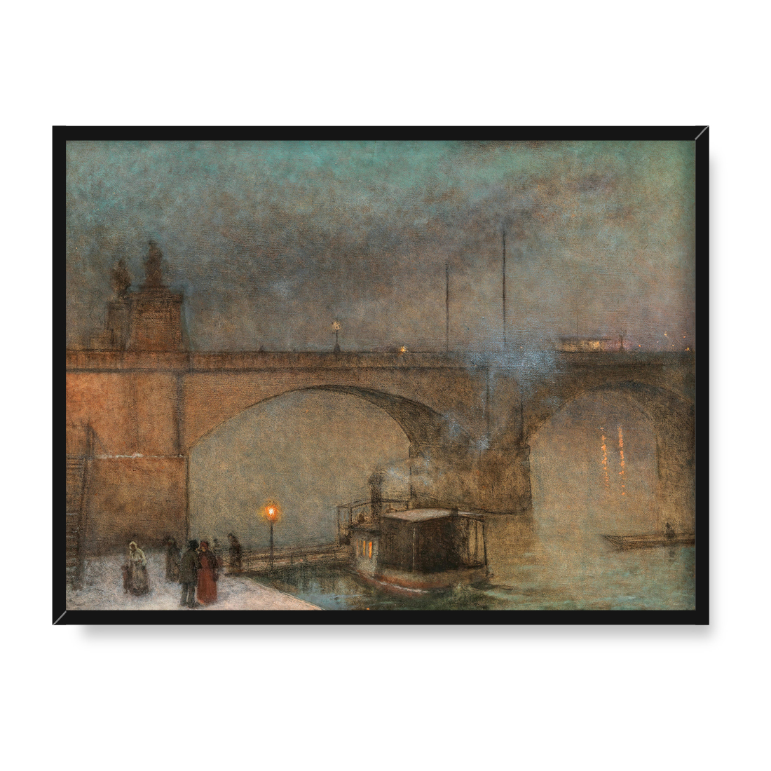 Jakub Schikaneder Praga most Palackiego 40x30
