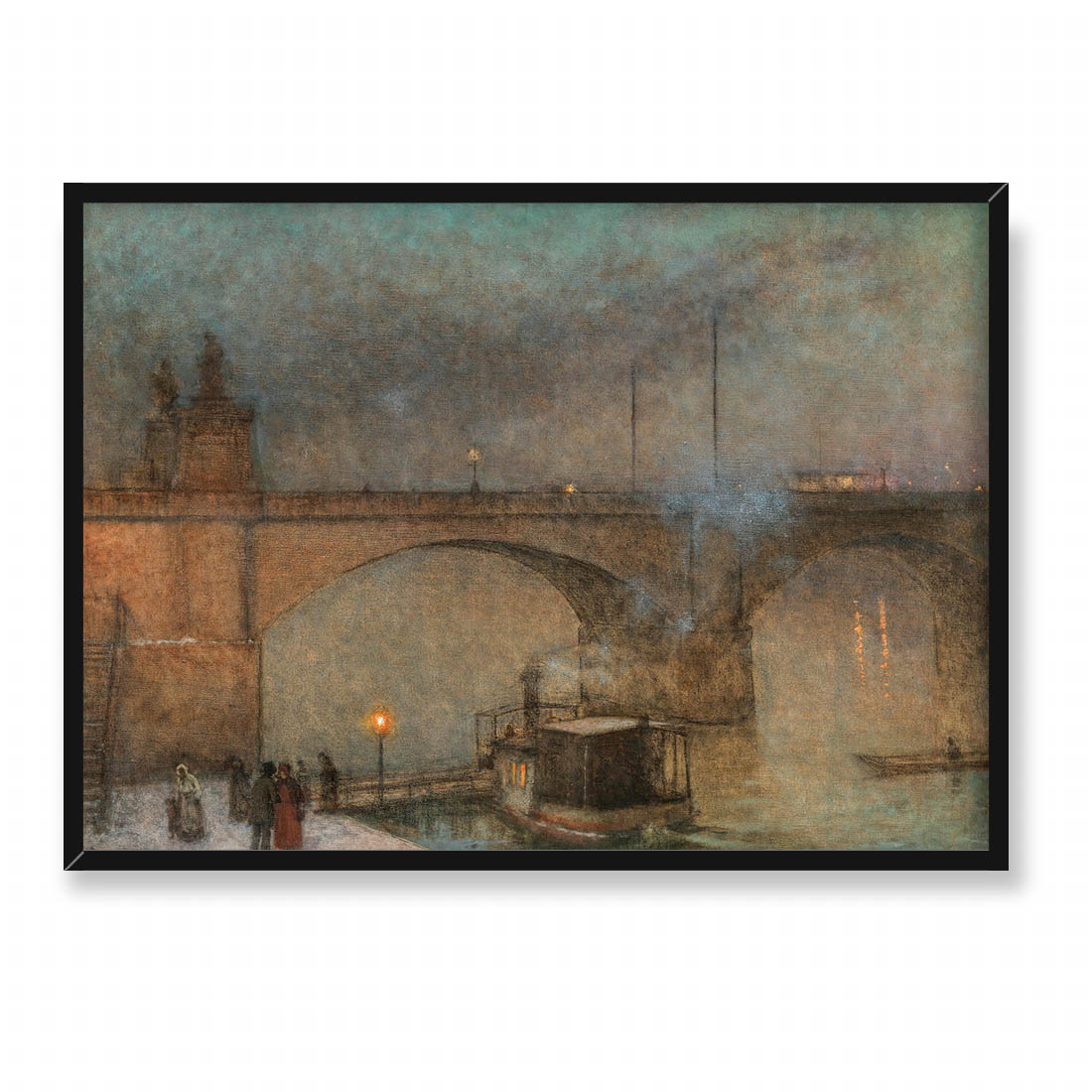 Jakub Schikaneder Praga most Palackiego 70x50