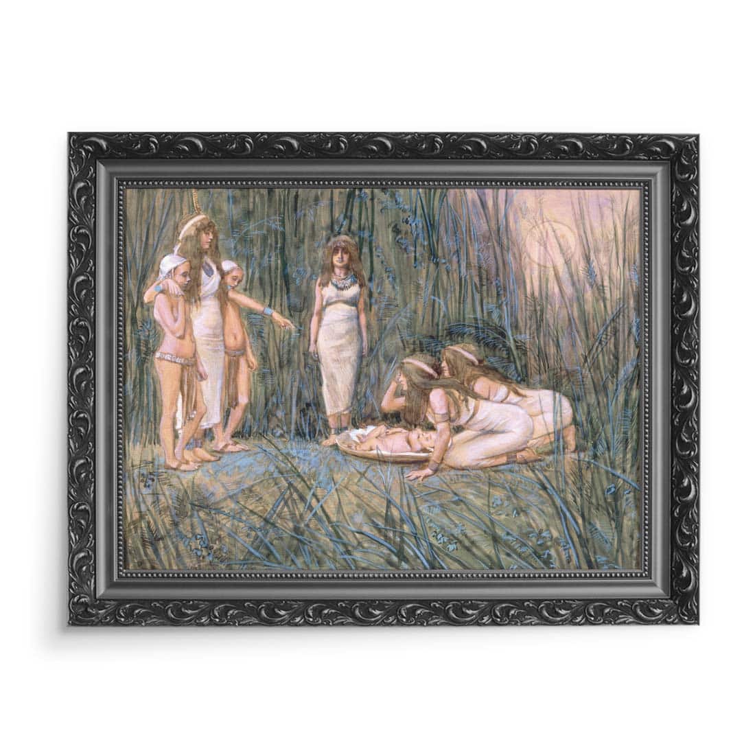 James Tissot Córka faraona przyjmuje matkę Mojżesza 70x50