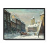 Jan Rawicz Zimowy widok miejski 30×40 w RAMIE Jan Rawicz Zimowy widok miejski 30×40 w RAMIE