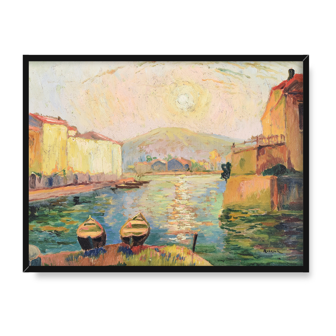 Jan Rubczak Motyw z francuskiego Południa 30x40 w RAMIE