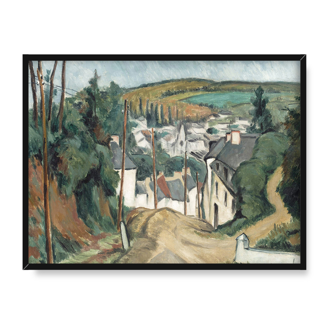 Jan Rubczak Pejzaż z Lannion 30x40 w RAMIE