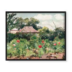 Jan Stanisławski Maki w ogrodzie 50×40