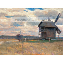 Jan Stanisławski Pejzaż z wiatrakami — produkt cyfrowy do pobrania