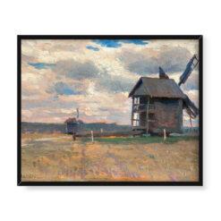 Jan Stanisławski Pejzaż z wiatrakami 50×40