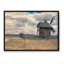 Jan Stanisławski Pejzaż z wiatrakami 70×50