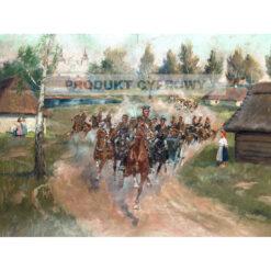 Jerzy Kossak Jadą ułani przez wieś — produkt cyfrowy do pobrania