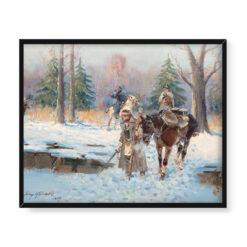 Jerzy Kossak Napad 50×40