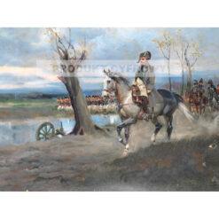 Jerzy Kossak Napoleon na koniu prowadzący swoje wojska — produkt cyfrowy do pobrania