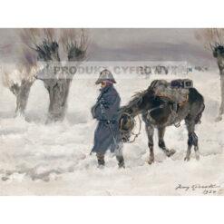 Jerzy Kossak Odwrot podczas kampanii napoleonskiej — produkt cyfrowy do pobrania