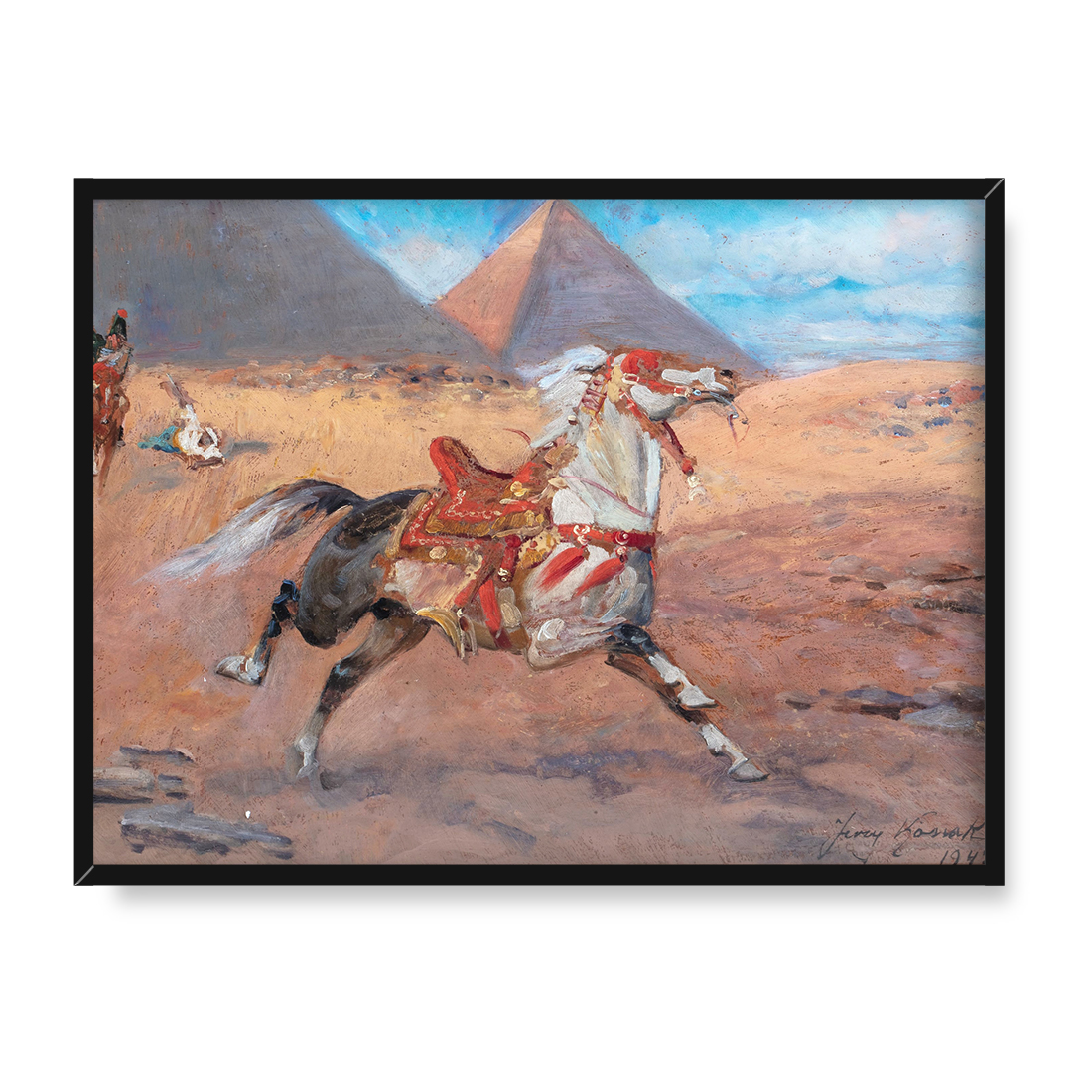 Jerzy Kossak Piramidy 30x40