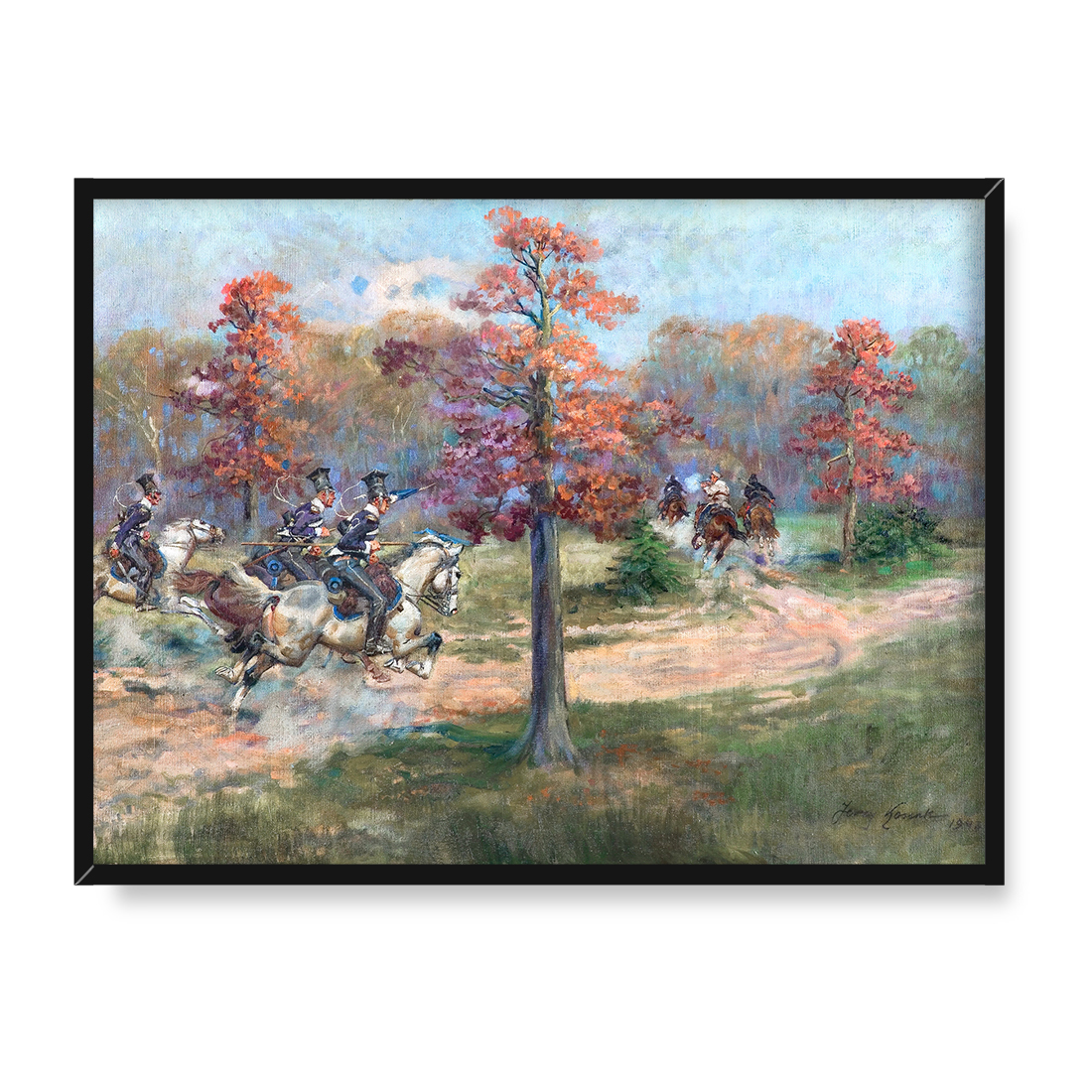 Jerzy Kossak Pogoń 30x40