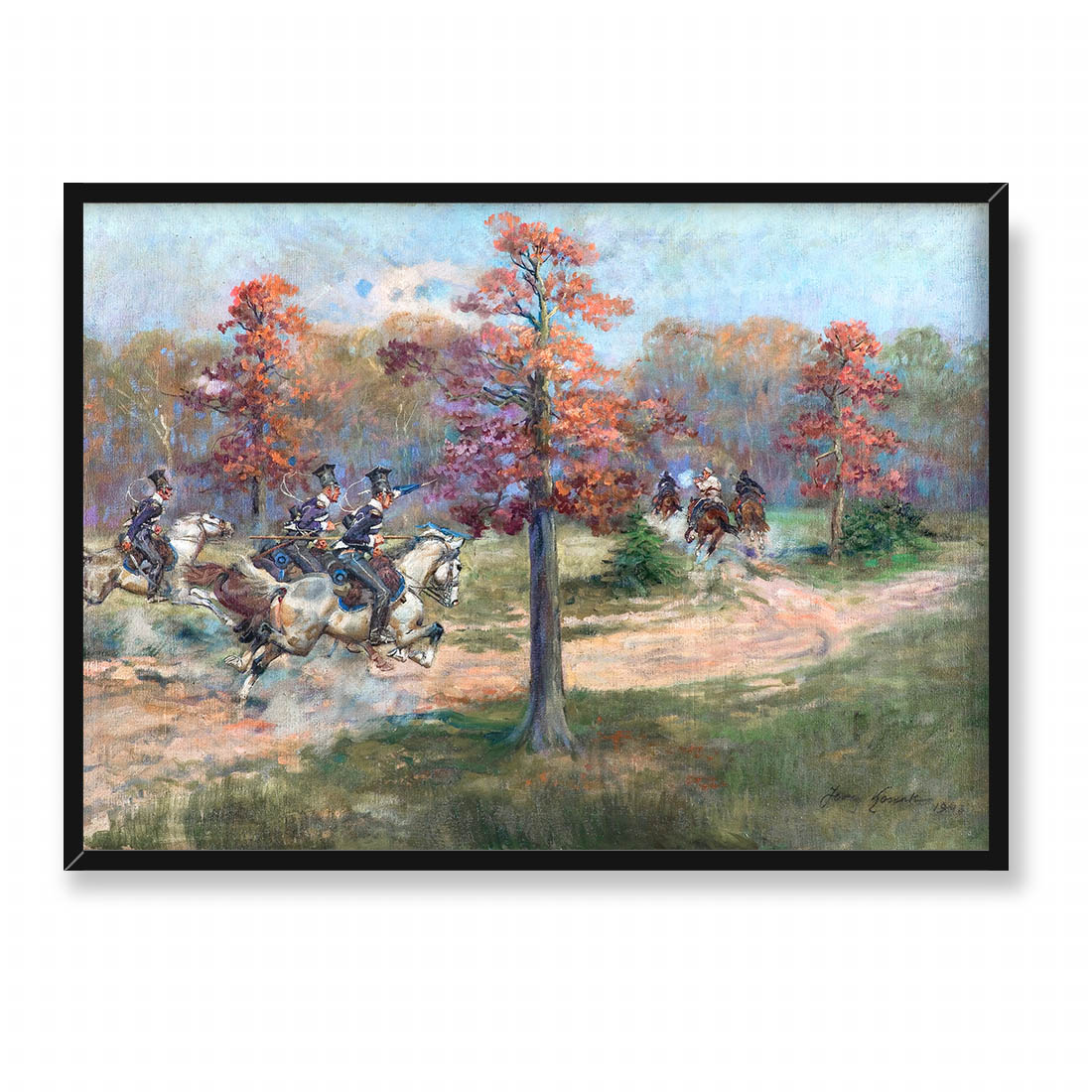 Jerzy Kossak Pogoń 70x50