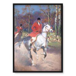 Jerzy Kossak Polowanie par force 2 50×70