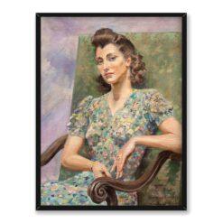 Jerzy Kossak Portret Trude Geyer 30×40
