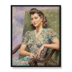 Jerzy Kossak Portret Trude Geyer 40×50