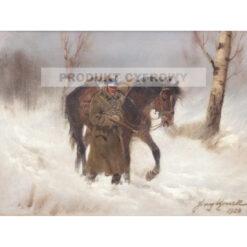 Jerzy Kossak Powrót zimą — produkt cyfrowy do pobrania