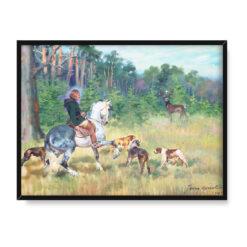 Jerzy Kossak Święty Hubert 30×40