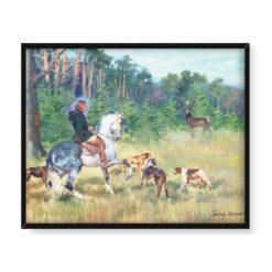 Jerzy Kossak Święty Hubert 50×40