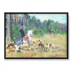 Jerzy Kossak Święty Hubert 70×50