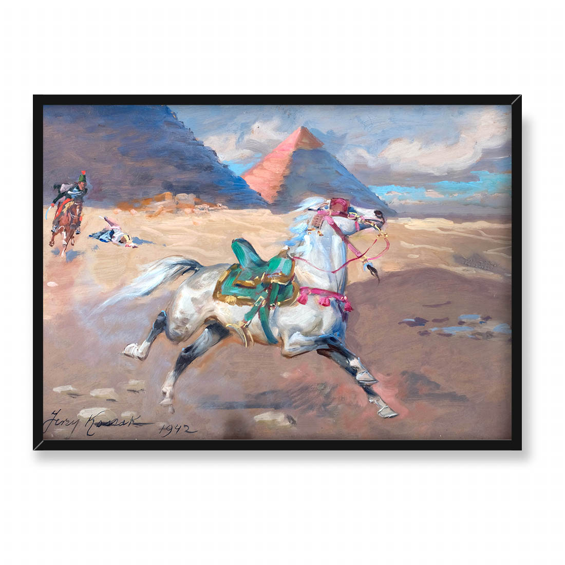 Jerzy Kossak Ucieczka Bachmata 70x50