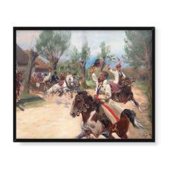 Jerzy Kossak Wesele krakowskie 50×40