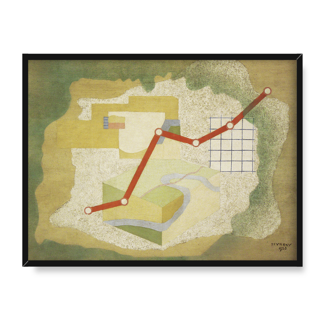 Jindrich Styrsky Jaskinia 40x30 w RAMIE